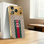 GG Pattern Gold Luxe Case