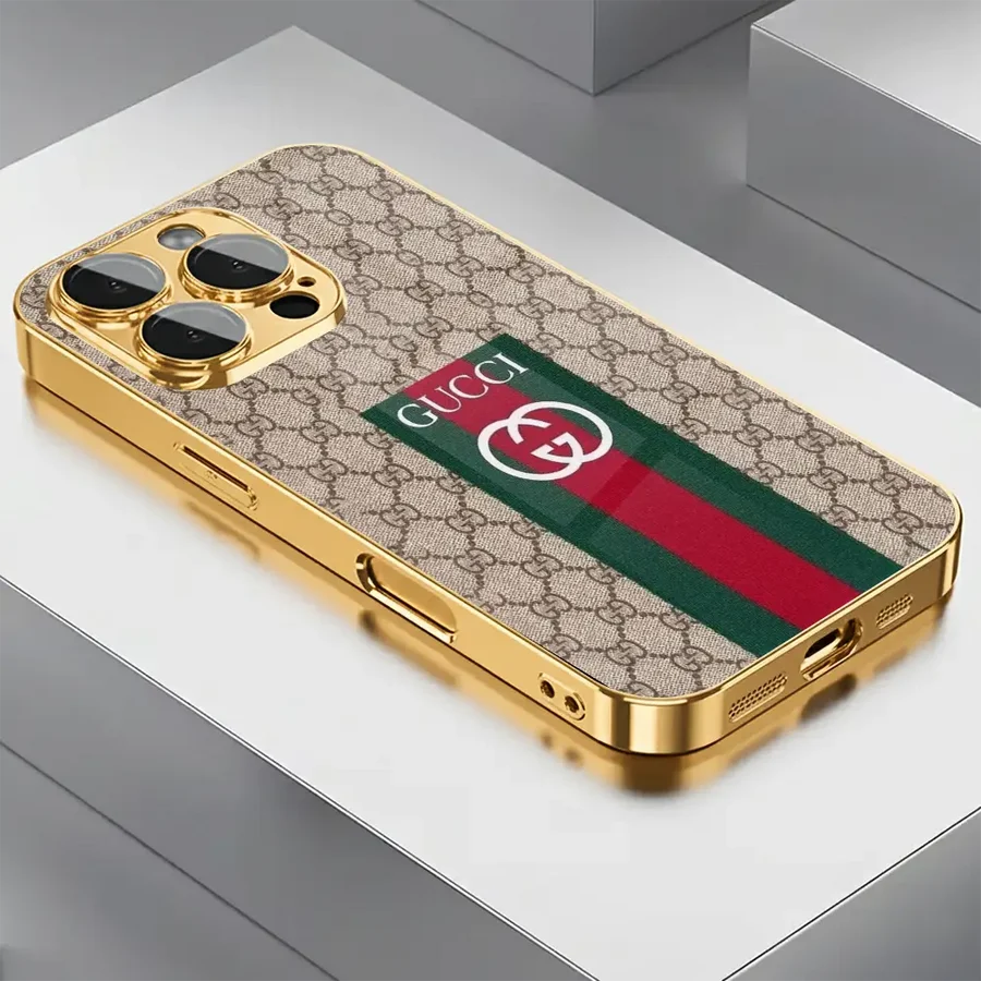GG Pattern Gold Luxe Case