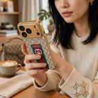 GG Pattern Gold Luxe Case