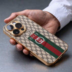 GG Pattern Gold Luxe Case