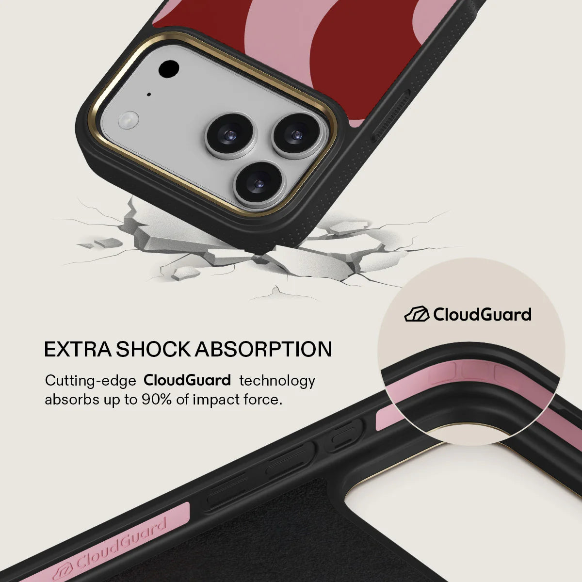 LayerOn - Blush Waves Case