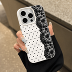 Noir Lace Polka Dot Case