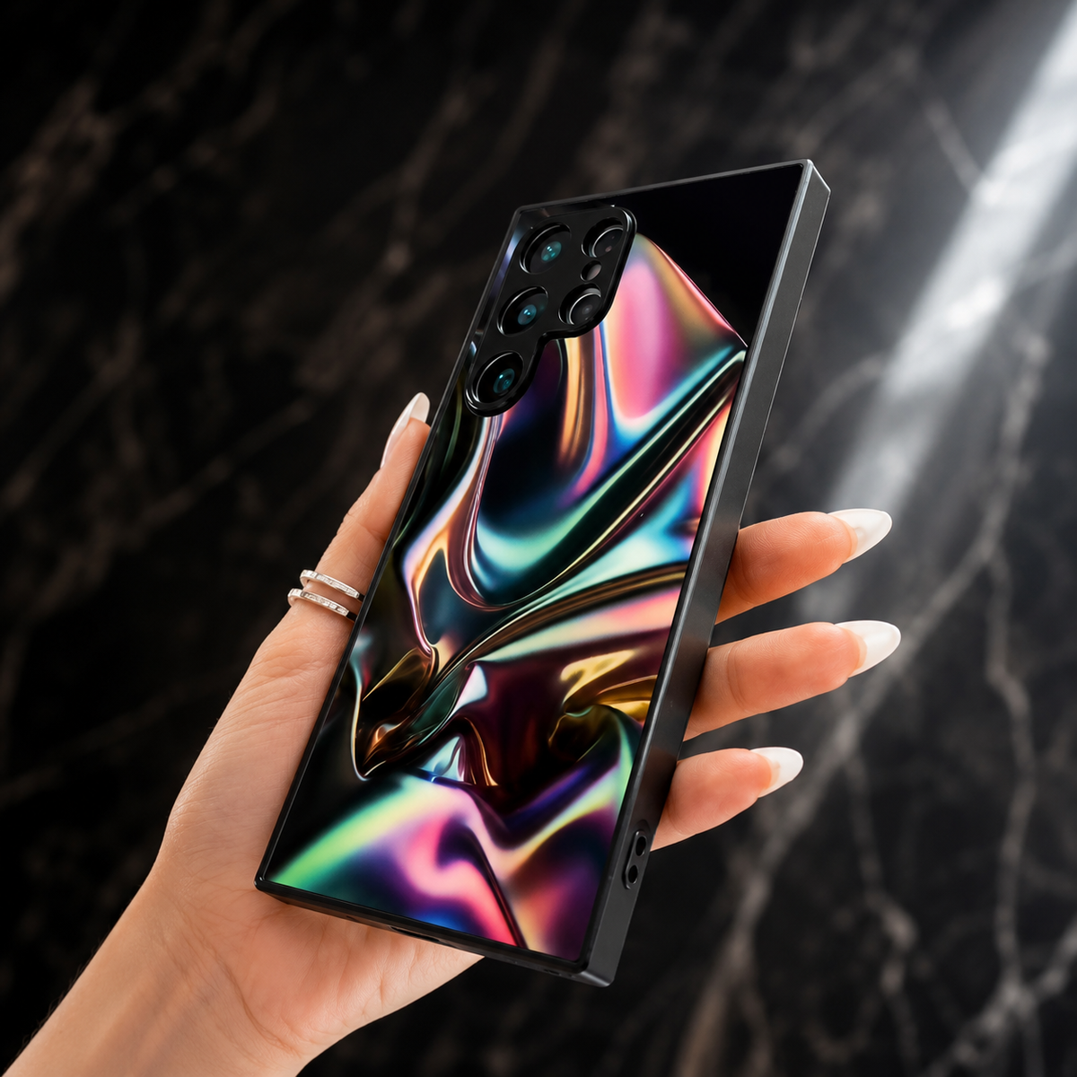 Galaxy - Holographic Chrome Case