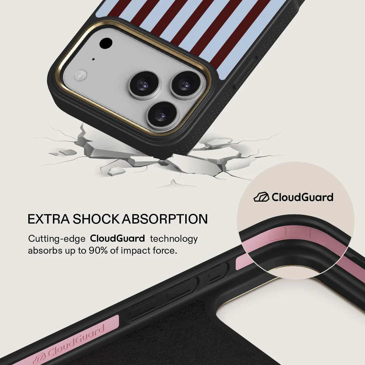Noir Stripe Case