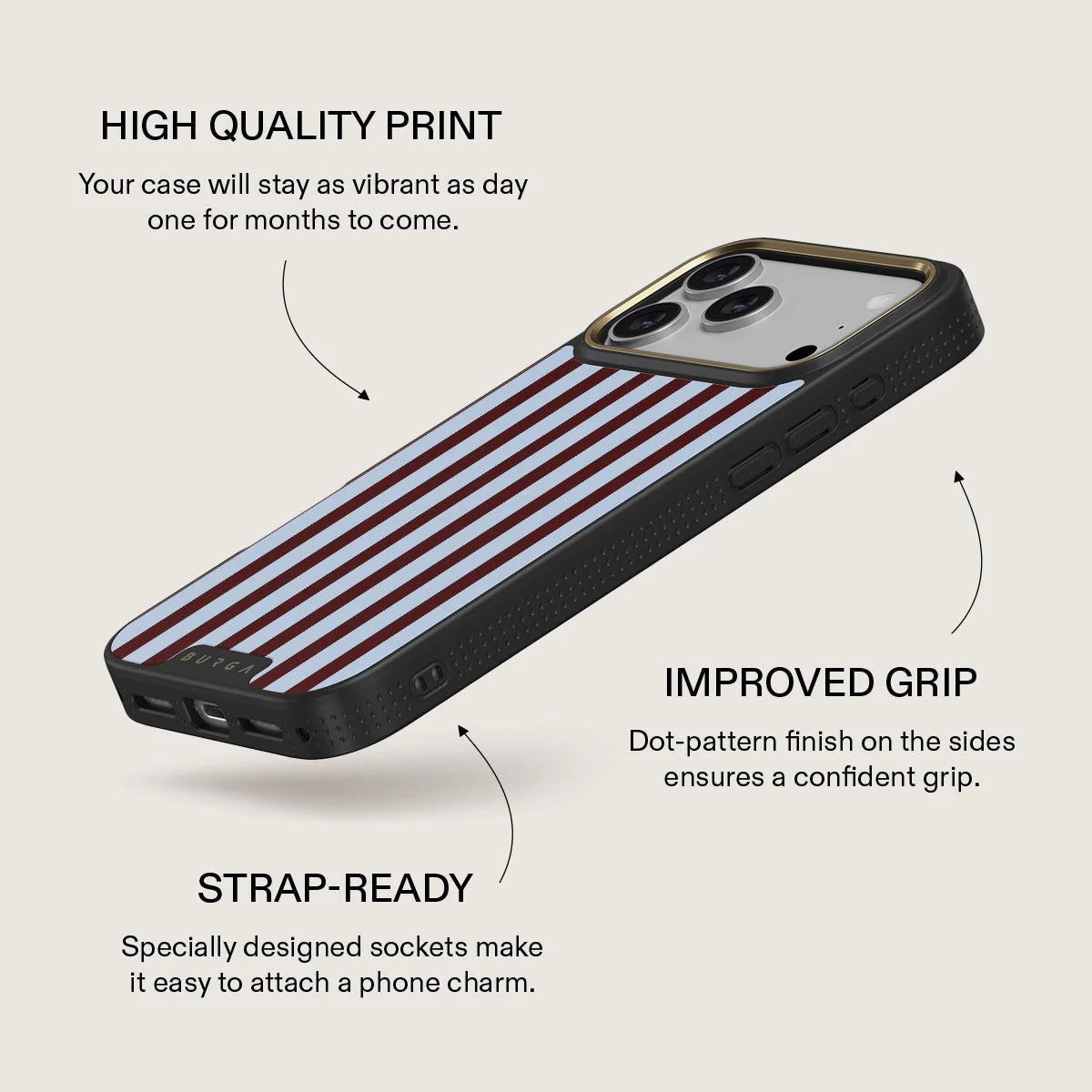 Noir Stripe Case
