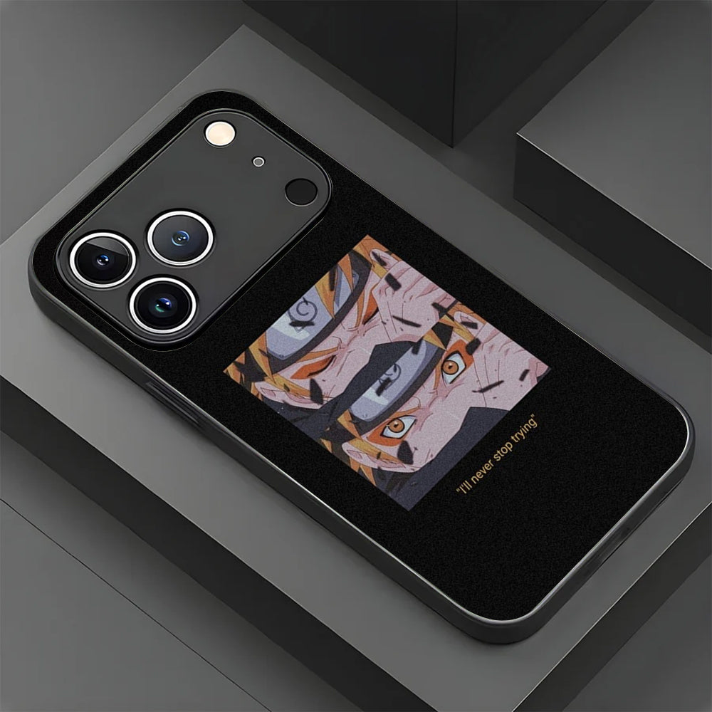 Anime Naruto Never Stop Trying Phone Case