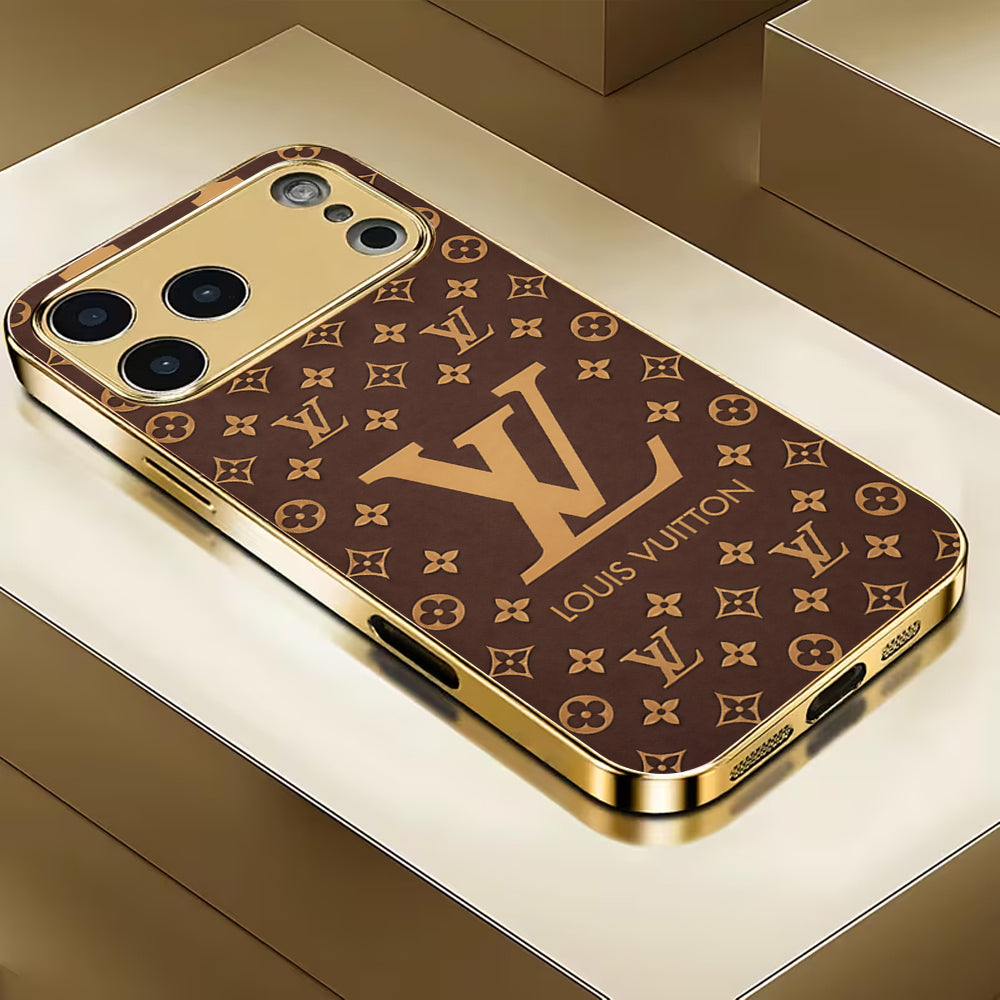 Luxury LV Pattern Brown Case