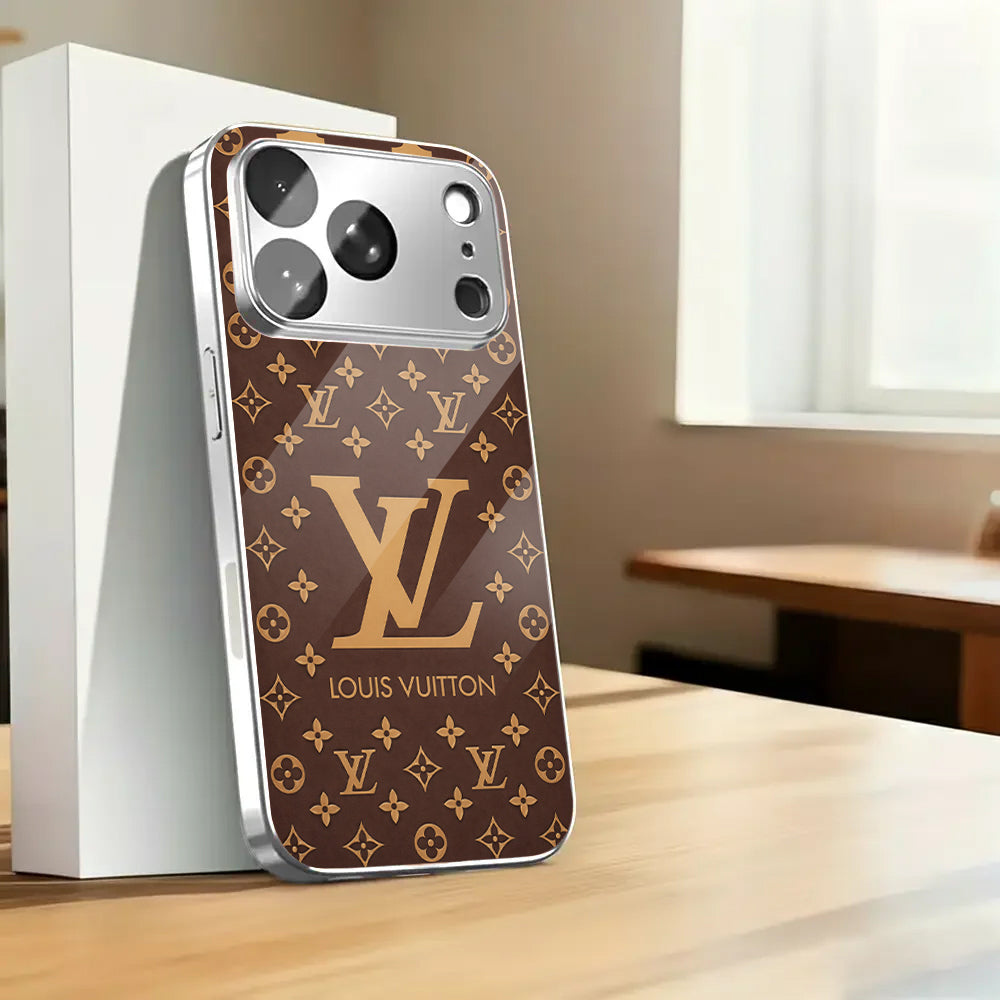 Luxury LV Pattern Brown Case