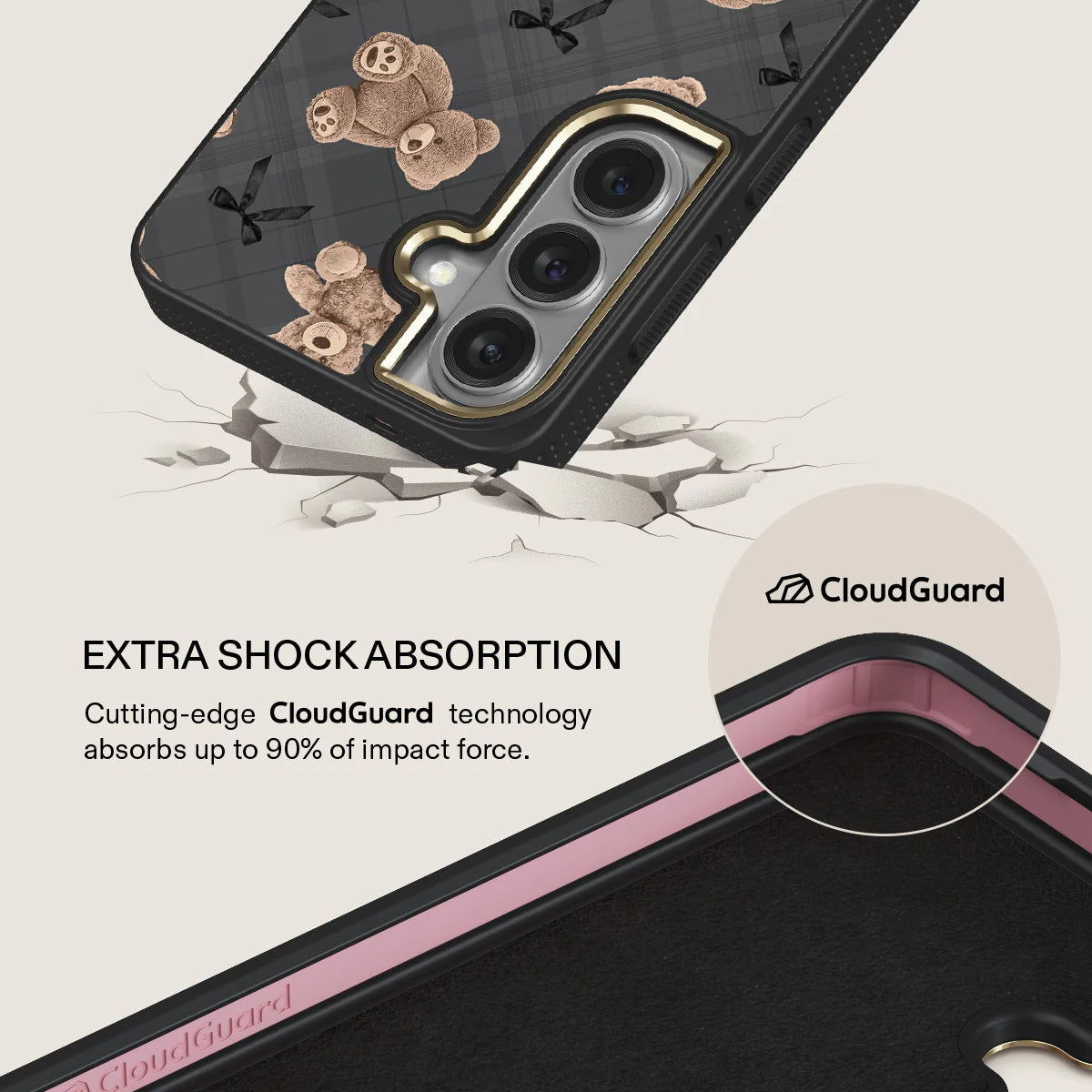 Galaxy S Series - LayerOn Vintage BFF Bear Case