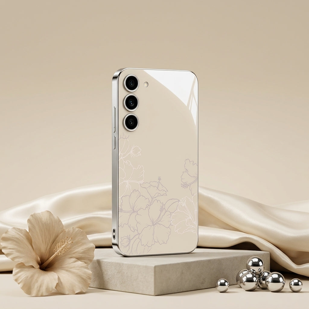 Galaxy - Floral Ivory Luxe Phone Case