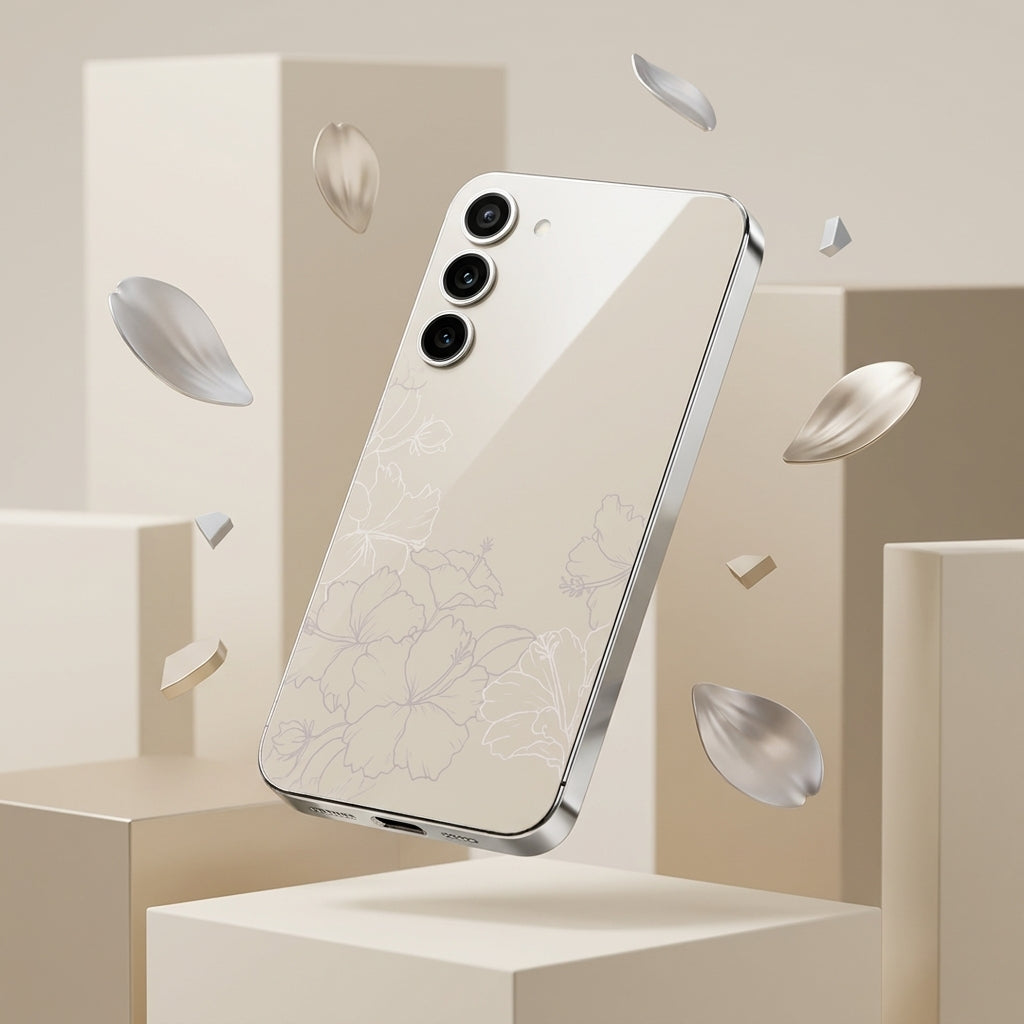 Galaxy - Floral Ivory Luxe Phone Case